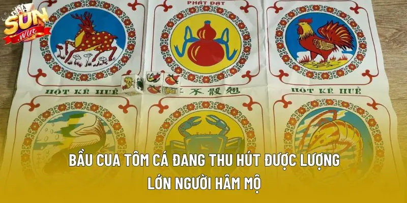 Bầu cua tôm cá đang thu hút được lượng lớn người hâm mộ Bầu cua tôm cá đang thu hút được lượng lớn người hâm mộ