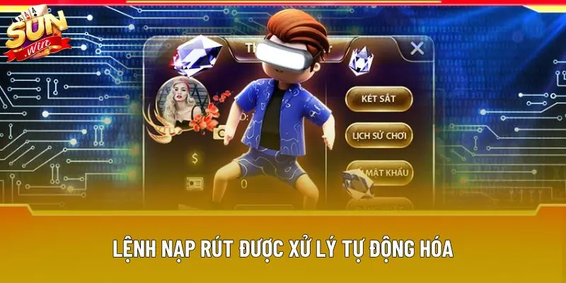 Lệnh nạp rút được xử lý tự động hóa Lệnh nạp rút được xử lý tự động hóa